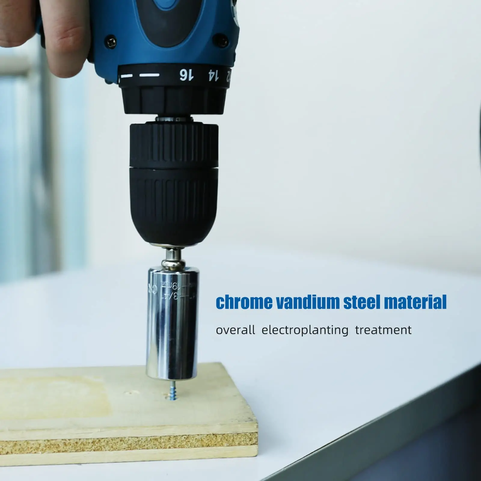 Amazon Best Selling 3 PCS Electric Power Mechanic Tool Combination Ratchet Impact Deep Universal Socket Wrench Set