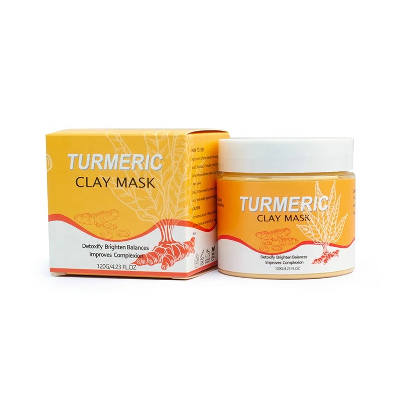 Turmeric clay mask natural rose essential oil Turmeric pink clay mask