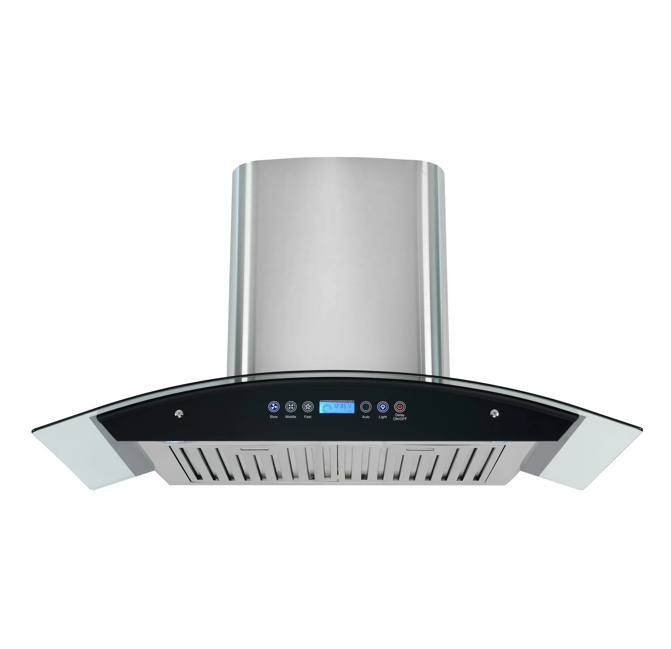 Economic option for butterfly range hood 90cm chimney hood with touch control and flat filter support OEM factory price