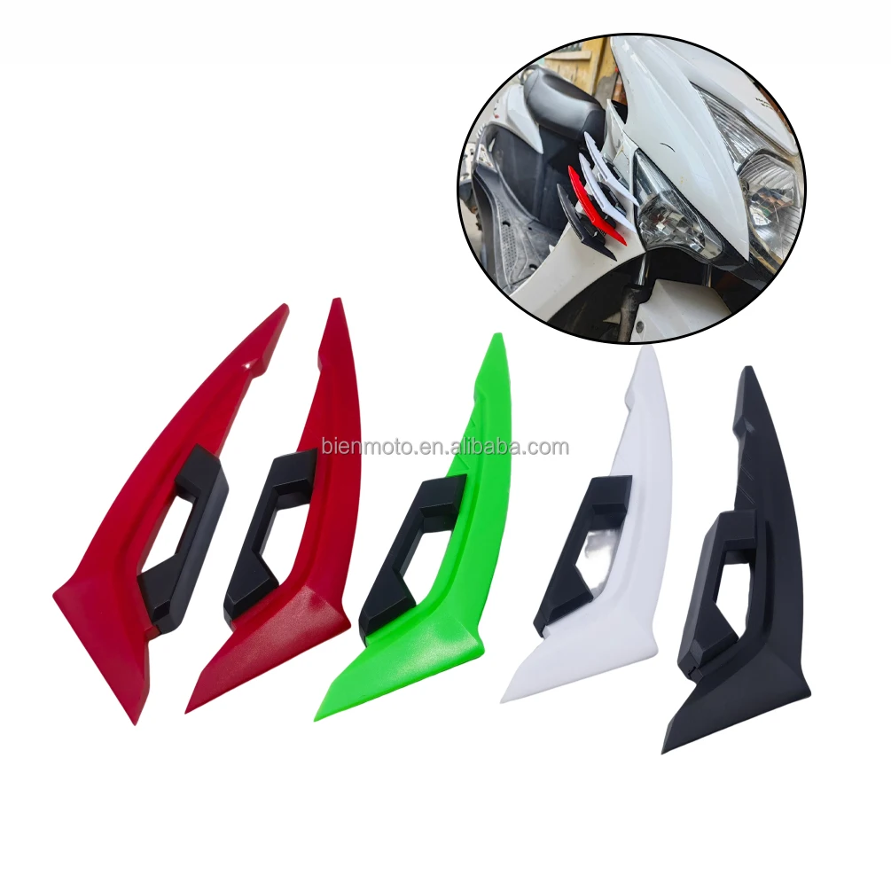 Motorcycle Universal Spare Parts Colorful Spoiler Pad helmet Accessories Front Wingle Fixed Wind Cover motorcycle decoration