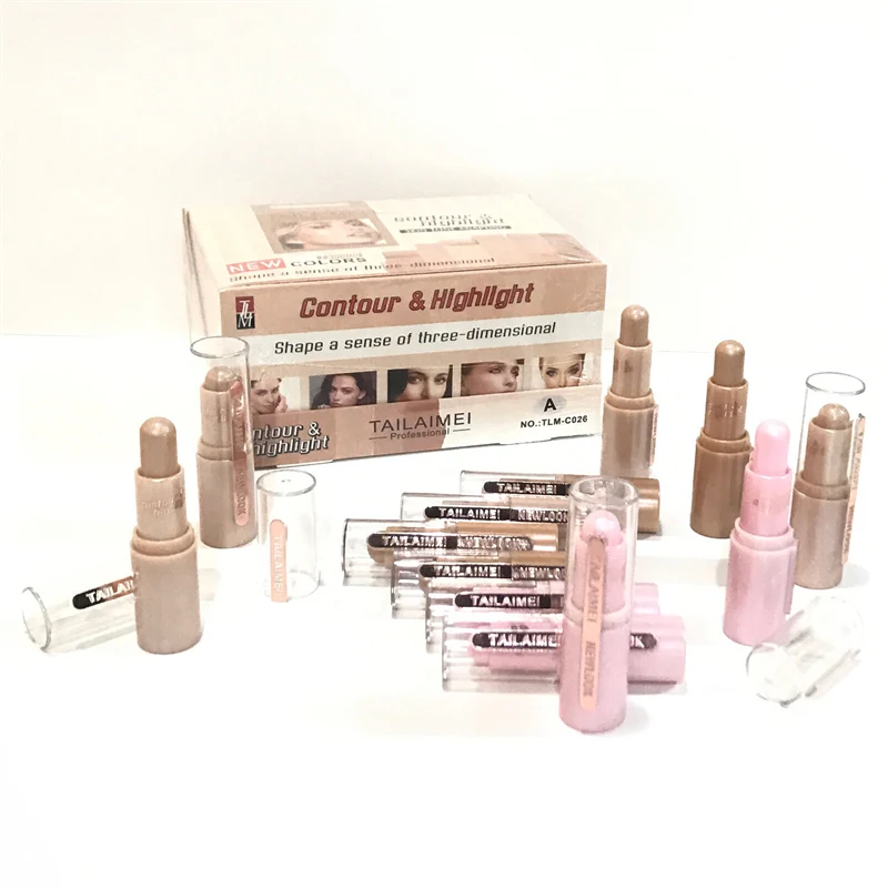 New Colors 3D Face Even Makeup Contour & Highlight Concealer Marker Facial Make Up Highlighter Contour Stick Private Label