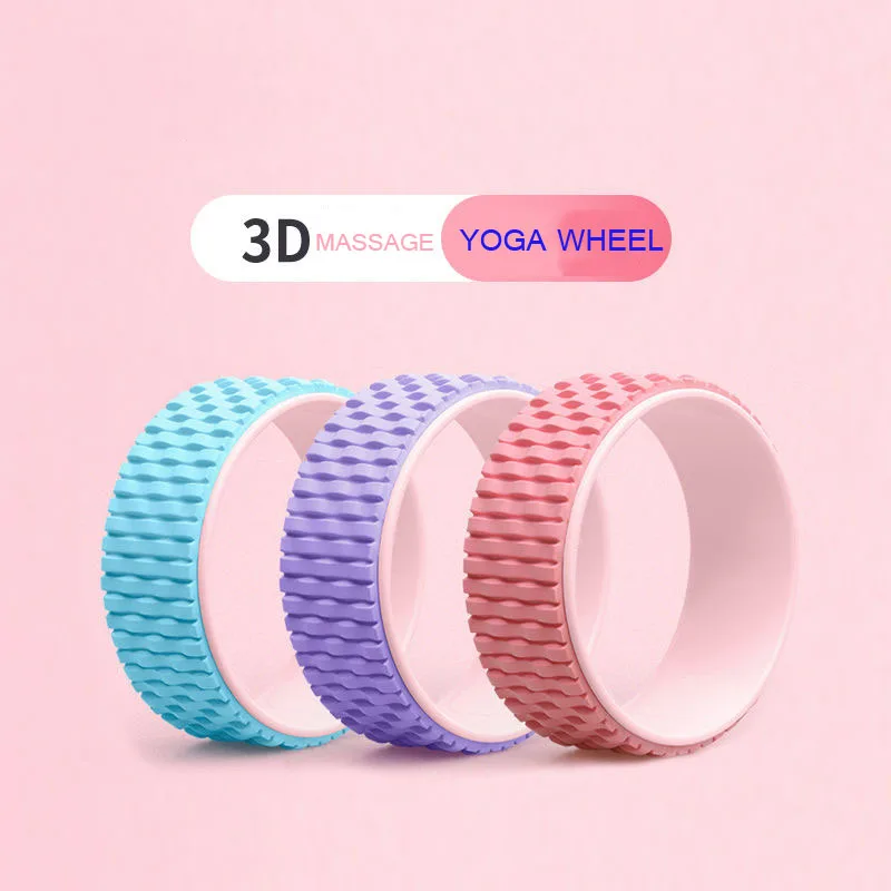 Hot sale  Yoga Wheel  Factory Direct Sale Custom High Density TPE Strongest & Most Comfortable Yoga Wheel