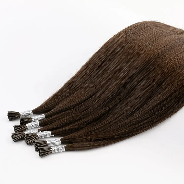 Fast Shipping Invisible Raw Indian Temple Human Hair Balayage I-Tip Hair