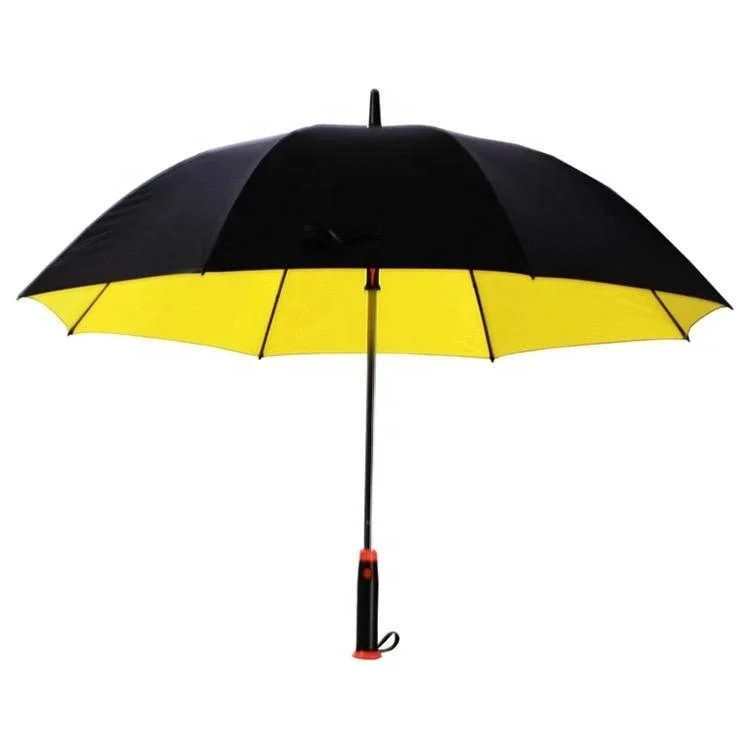 High Quality Popular Sale Pink Outdoor Sunshade Cool Air Straight Umbrella with Electric Fan, Outdoor Umbrella with USB Recharge