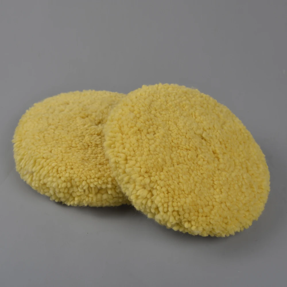 7 inch 180 mm Double face Wool Buffer Pad Double-side wool polishing pad 3m quality pad  with M14, M16 5/8'-11