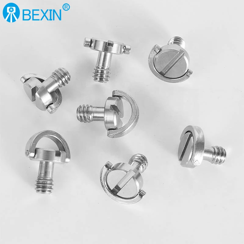 BEXIN high quality photographic accessories 14mm 1/4 d-ring stainless steel hidden camera screw for Canon
