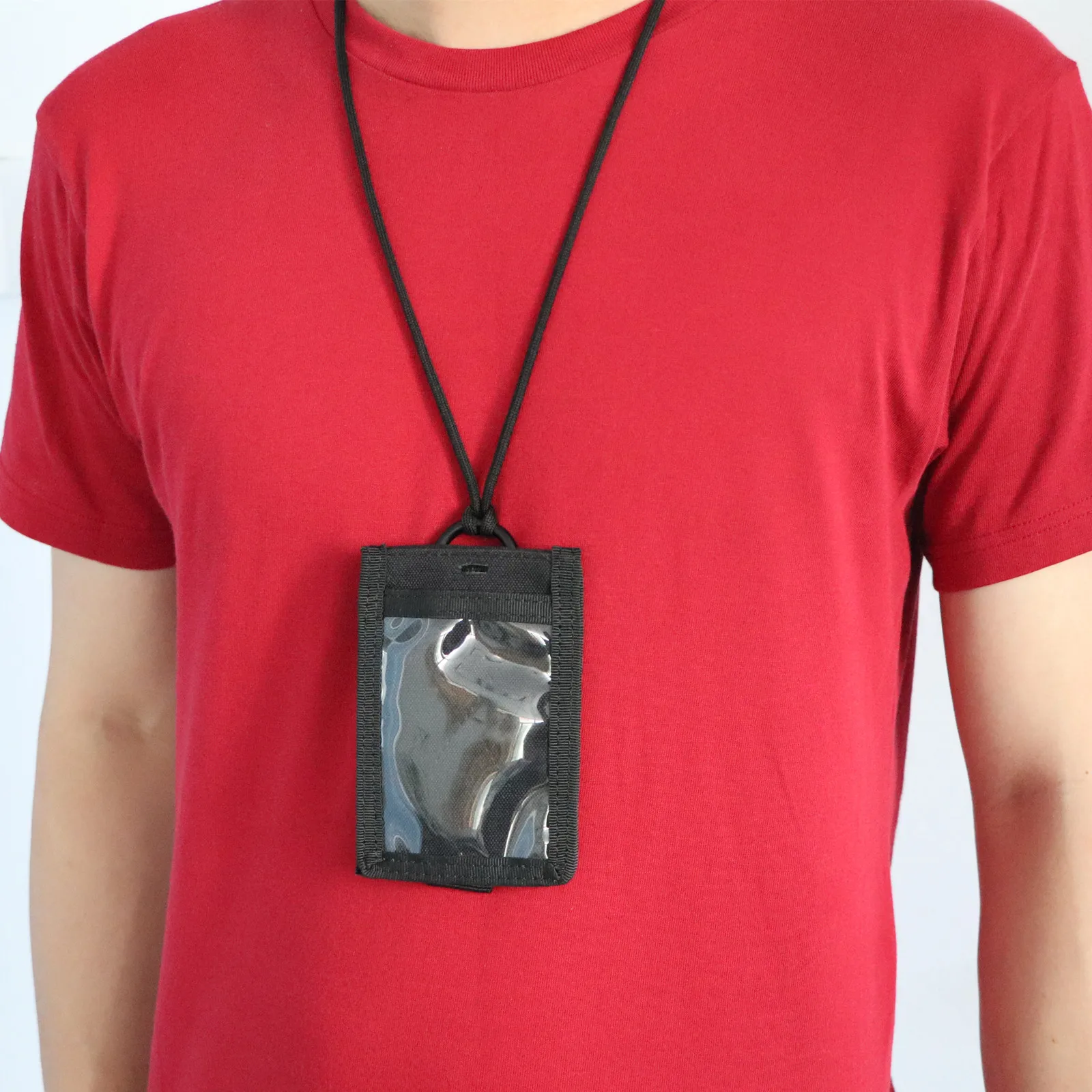 ZLang Outdoor Hot Selling Card Pack with Lanyard badge Number Travel Equipment 500D Cordura Adjustable Tactical Card Pack