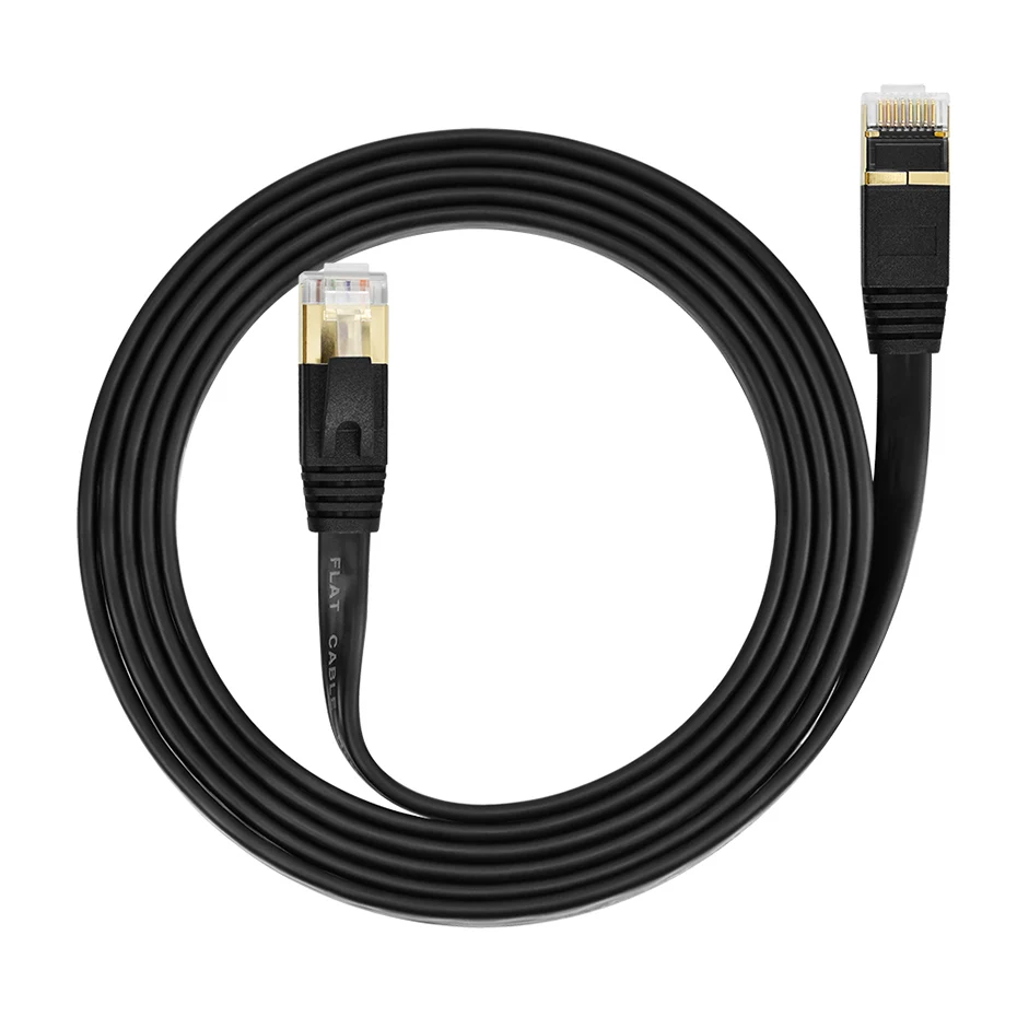 50 ft Cat7 Ethernet Cable Network Cable for Xbox PS4 High Speed Flat Internet  Cat7 Flat Shielded Ethernet Patch Cables