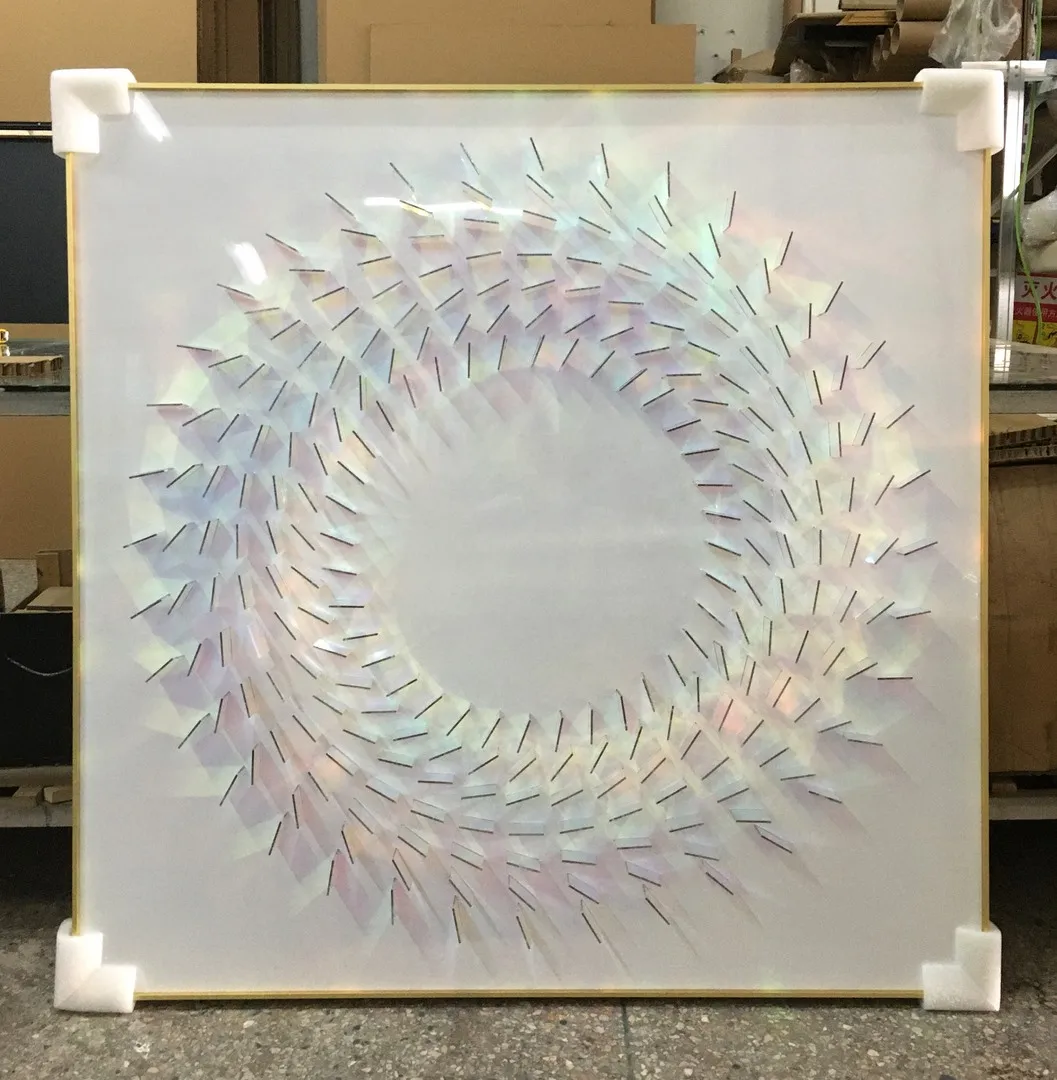 Wholesale Modern Wave Wall Art Luxury Handmade Pearl Design on the sea wall art for Home Decor