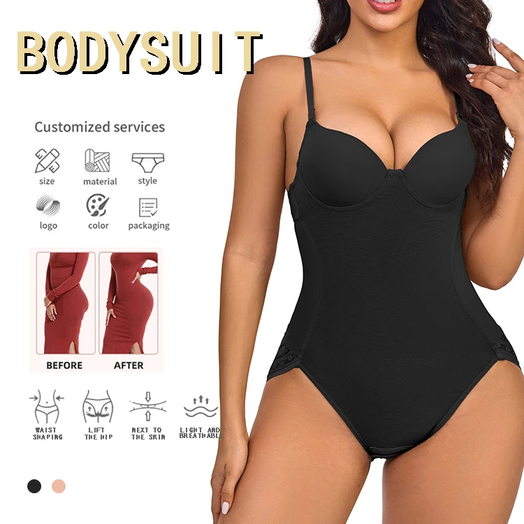 Wholesale Waist Slimming body shapewear women butt lifter low back bodysuit fajas body shaper with Underwire