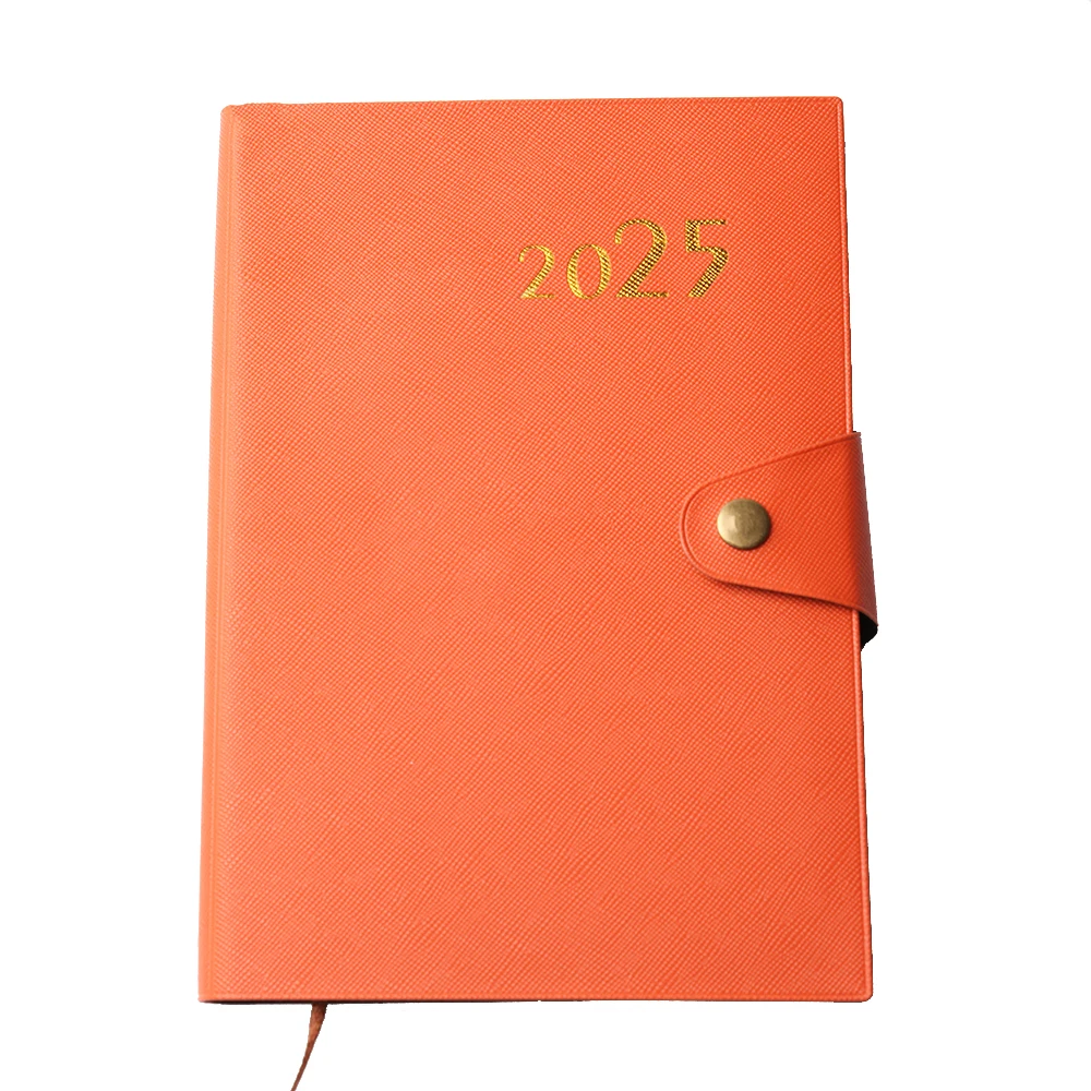 Notebook with magnetic lock magnetic closure flap notebook magnetic metal button notebook