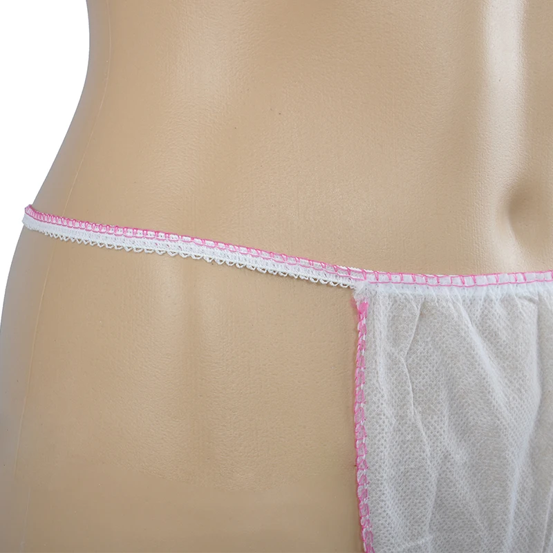 Hot Selling Disposable Adult Underwear Thong Panties Individually Packaged for Salons and Periods