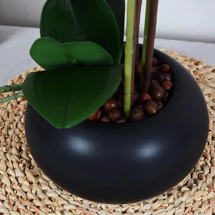 Hot Sell Artificial Orchid Plant Home Garden Wedding Decorative Real Touch Phalaenopsis Orchid Flowers Bonsai Artificial Orchids