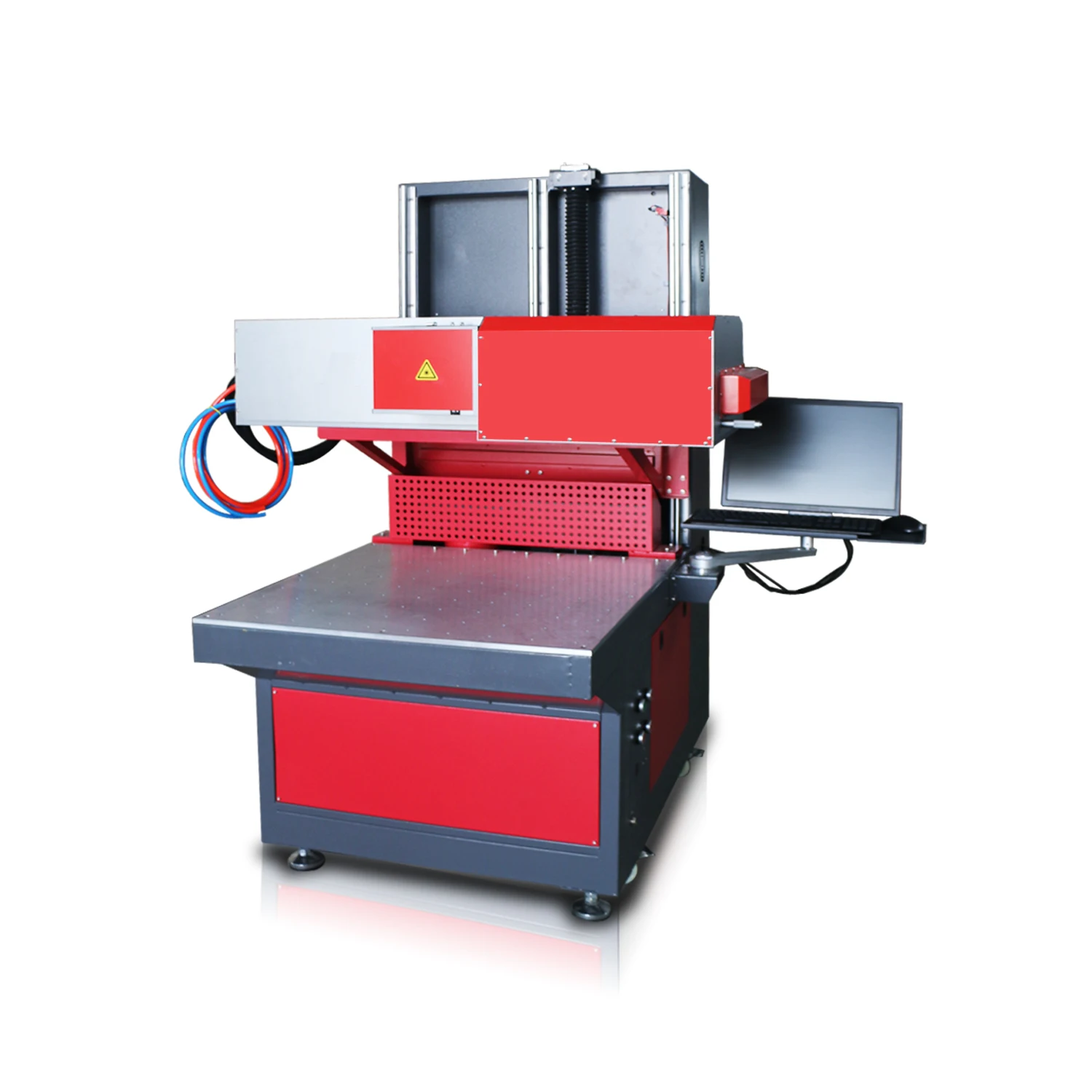 Large Format Co2 Dynamic Focus 100W Laser Marking Machine RF Tube RECI Co2 3D Dynamic Laser Marking Machine 800x800mm