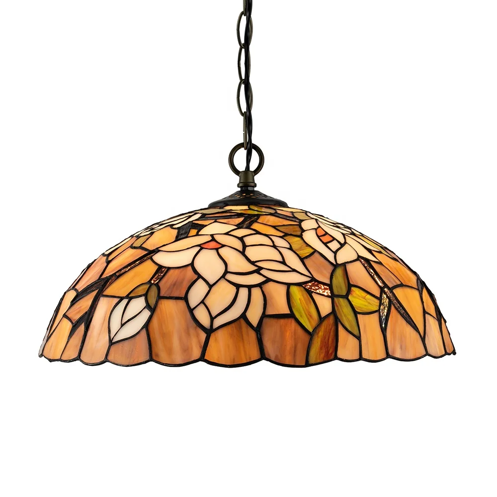 Tiffany Stained Glass Fruit Pear Strawberry Ceiling Pendant Lamp Handmade tiffany lamp shade