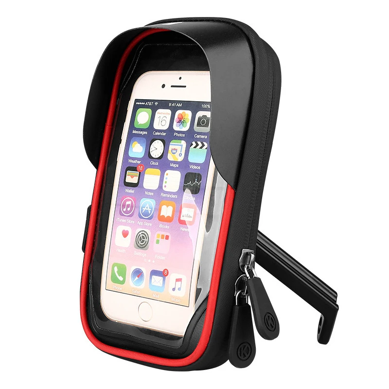Adjustable Mountain Bike Handlebar Bag Bicycle Mobile Phone Case Waterproof Cycling Phone Mount Holder