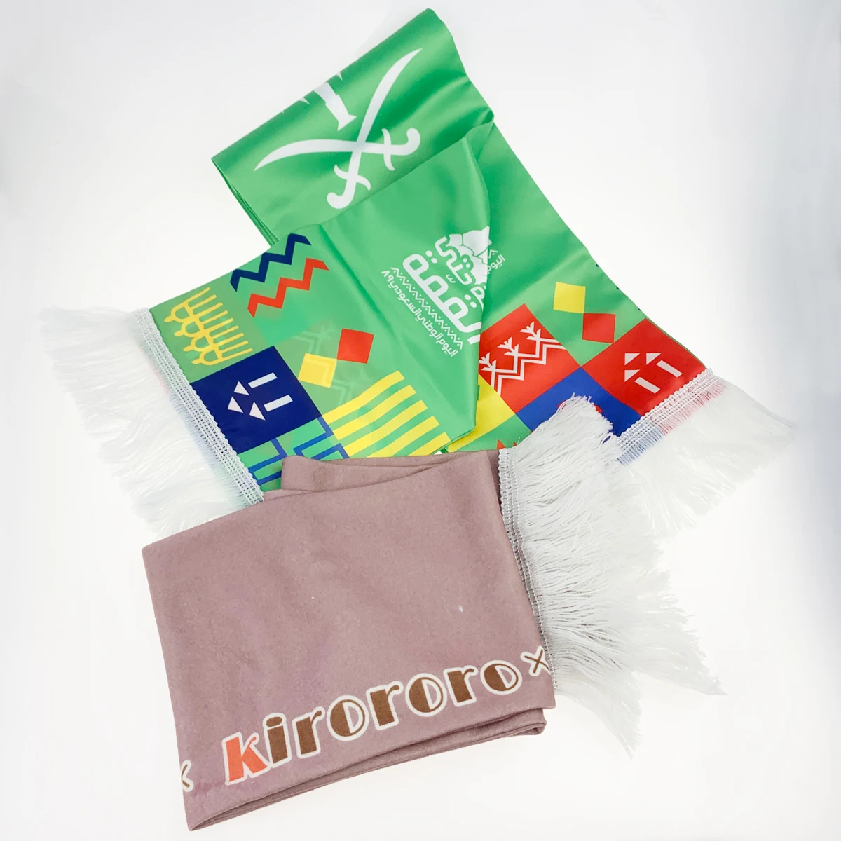 Wholesale Customized World Football Cup Football Team Club Scarf Double Sided Printing and Dyeing Fan Scarf Soccer Scarf Custom