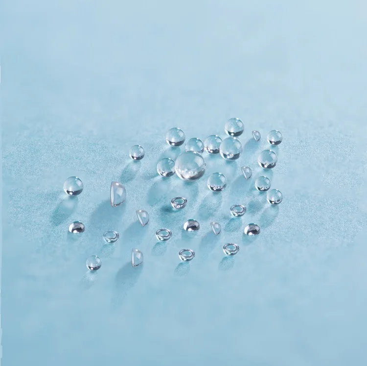 Dia 0.25mm Fused Silica Half Ball Lens Hemisphere Quartz lenses for Medical and Auto Application