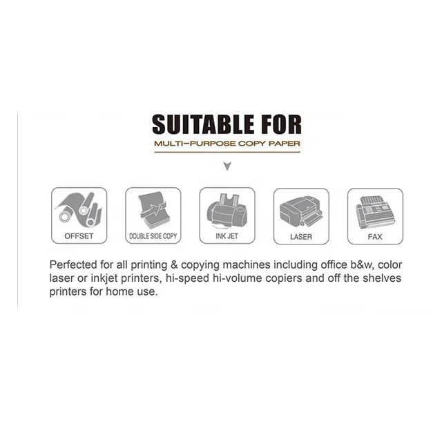 A4 copy Paper 70g 75g 80g office  paper A4 paper factory