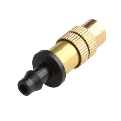 Adjustable Copper Misting Garden Farm Lawn Irrigation Fog Nozzle Brass Garden Sprinkler Adjustable Misting fogger