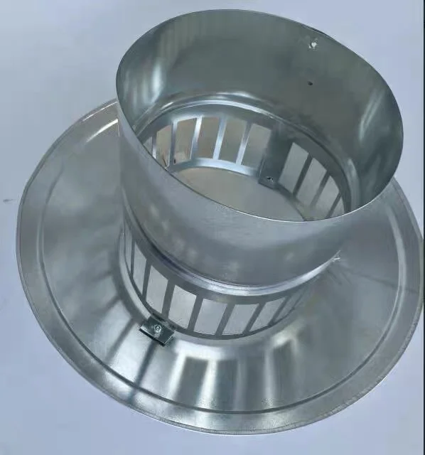 HVAC system spiral duct roof umbrella cowl galvanized steel duct fitting