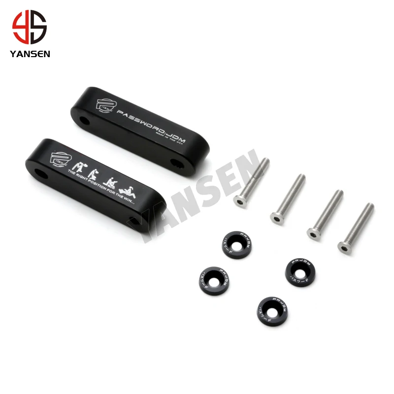 JDMPASSWORD Hood Vent Spacer Riser Kit For Honda Civic EK EF Acura Integra jdm accessories