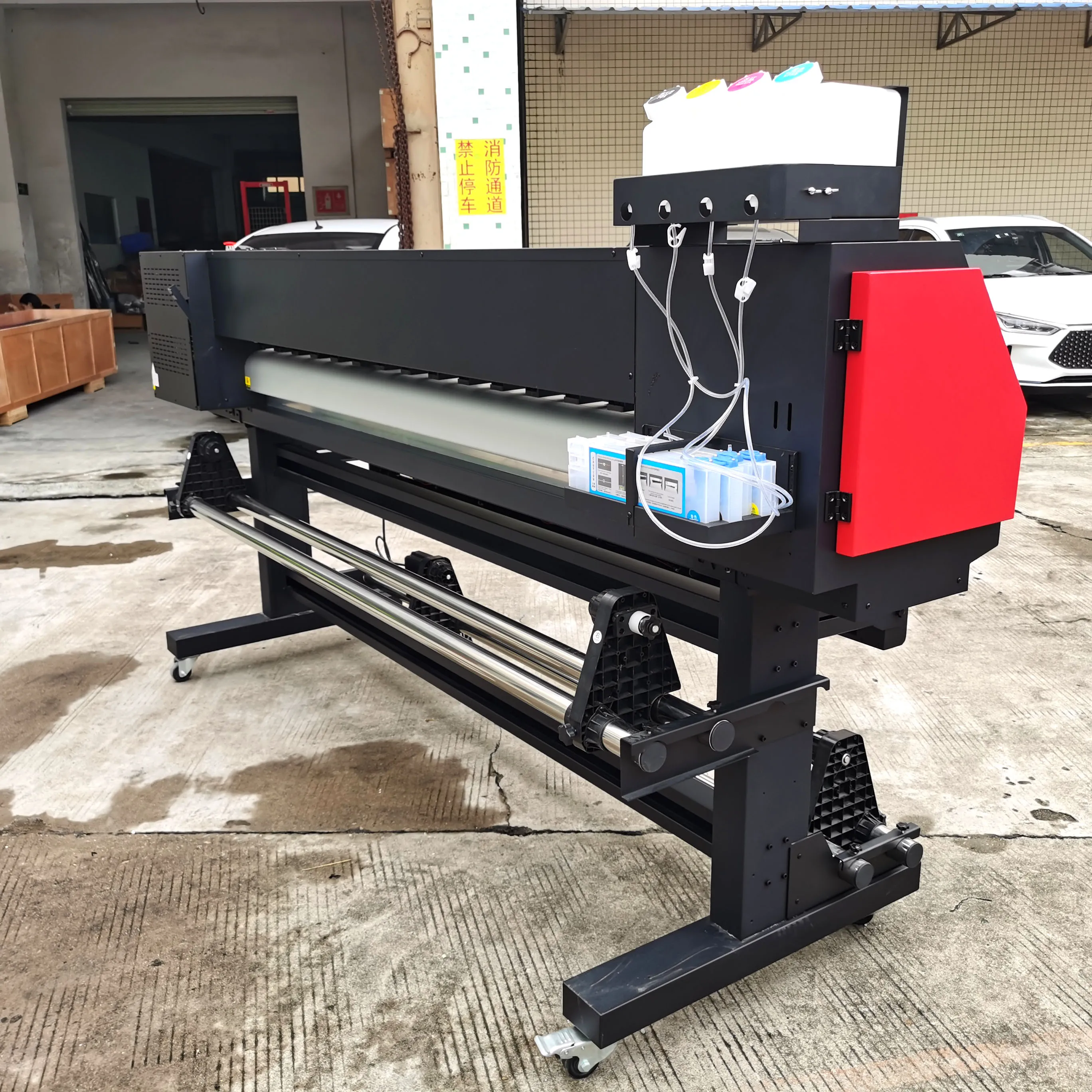 Hot Sale Large Format 1.8 M Eco-Solvent Inkjet Printer Automatic Grade for Banner & Label Making for Cloth