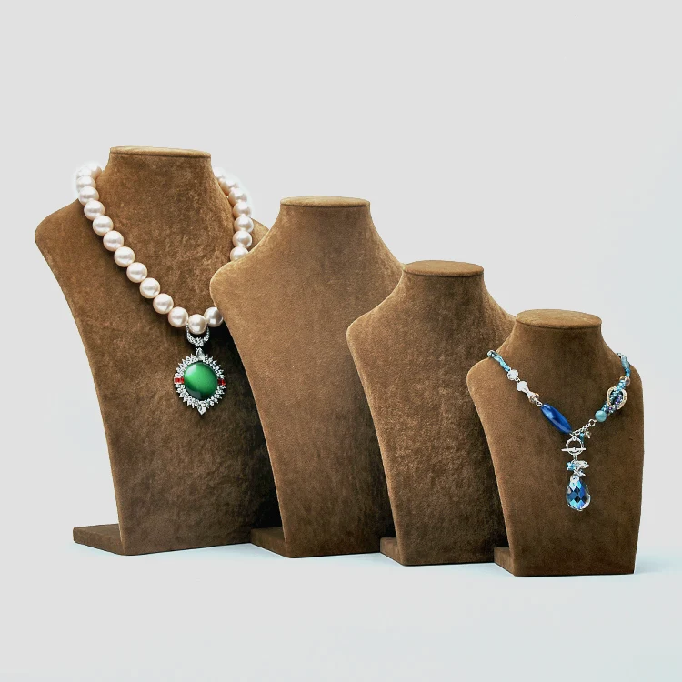 famous portraits fashion cheap beautiful realistic half female mannequin bust velvet jewelry necklace display stands