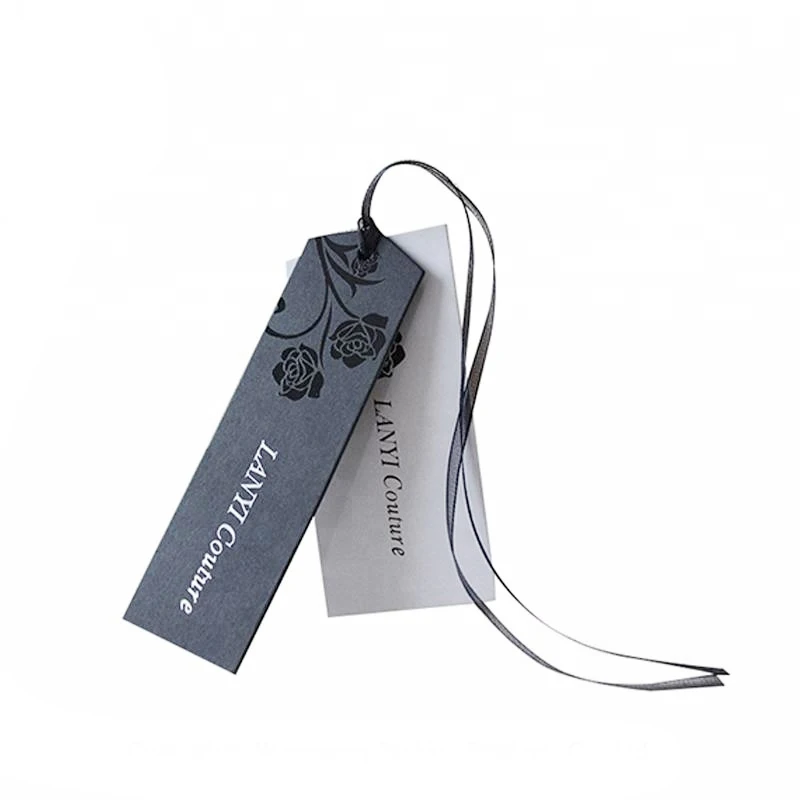 2022 new design garment tag with string, custom logo brown kraft paper hangtag for jeans
