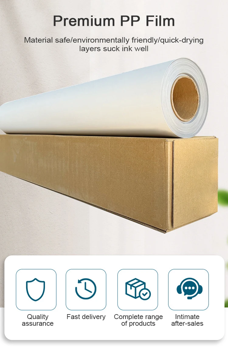 Recyclable Outdoor Advertising 240g Eco-Solvent Grey Back PVC Film F for Poster Materials