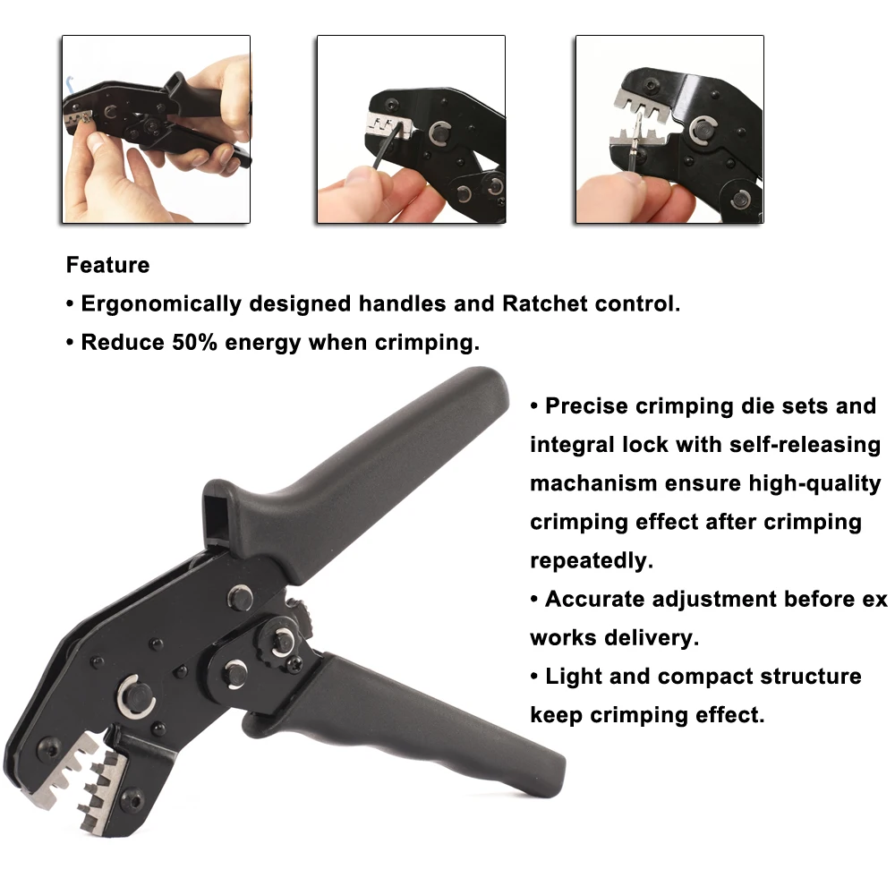 Tab Terminal Crimping Tool 0.1-1.0 mm SN-28B Electric Connector Molex Crimping Pliers