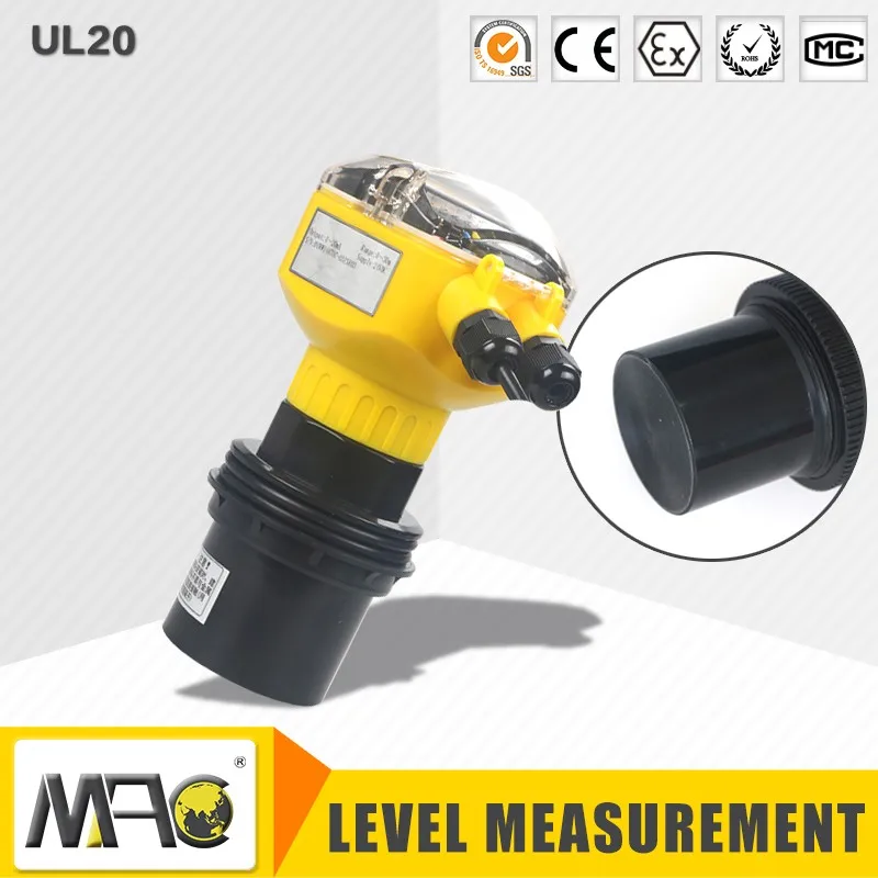 Цифровой ультразвуковой измеритель уровня топлива и воды Macsensor с ЖК-дисплеем