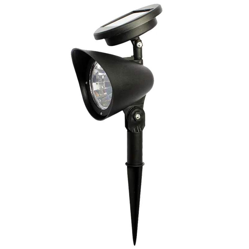 4 LED Solar Outdoor Lights Waterproof Solar Security Spotlights Adjustable for Yard Landscape Wall Lighting Dark Auto On/Off