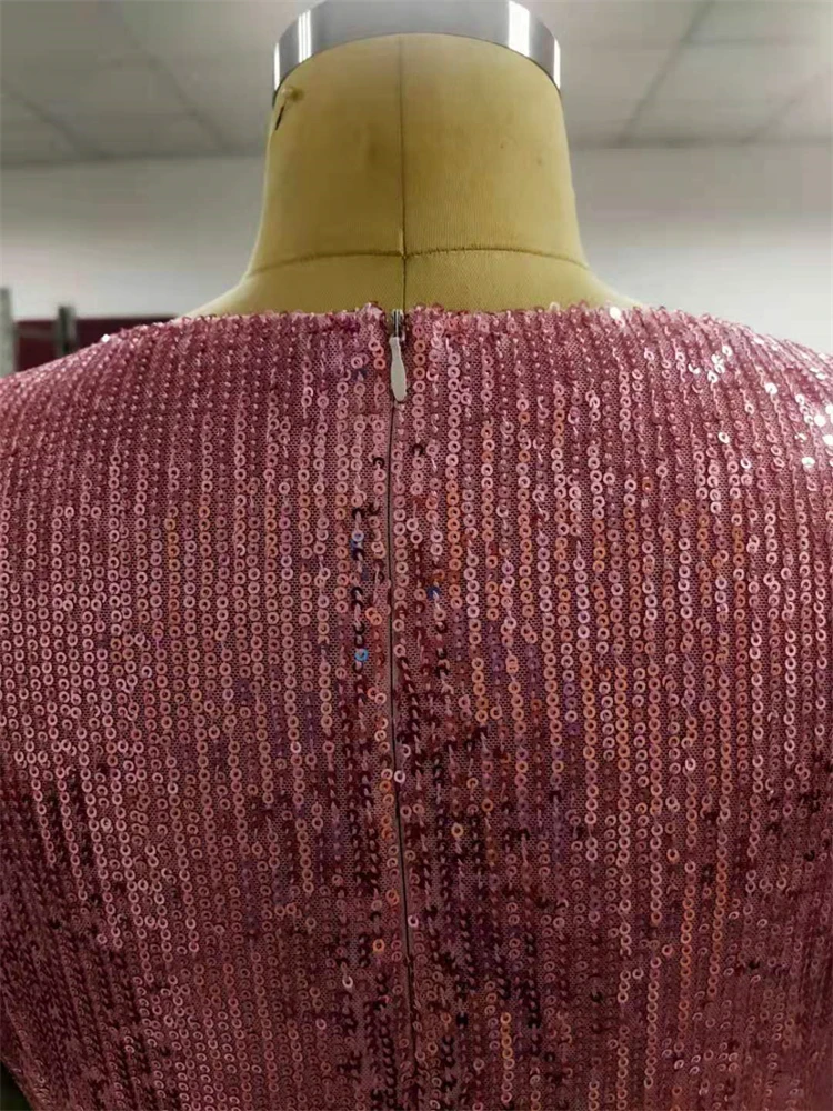 New girls pink party dress adult kids clothing sequin mother and daughter matching wedding christmas new year party dresses