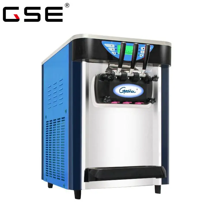 Commercial table top softy machine 20-25L/h food & beverage factory restaurant soft Ice cream machine model BJ208S