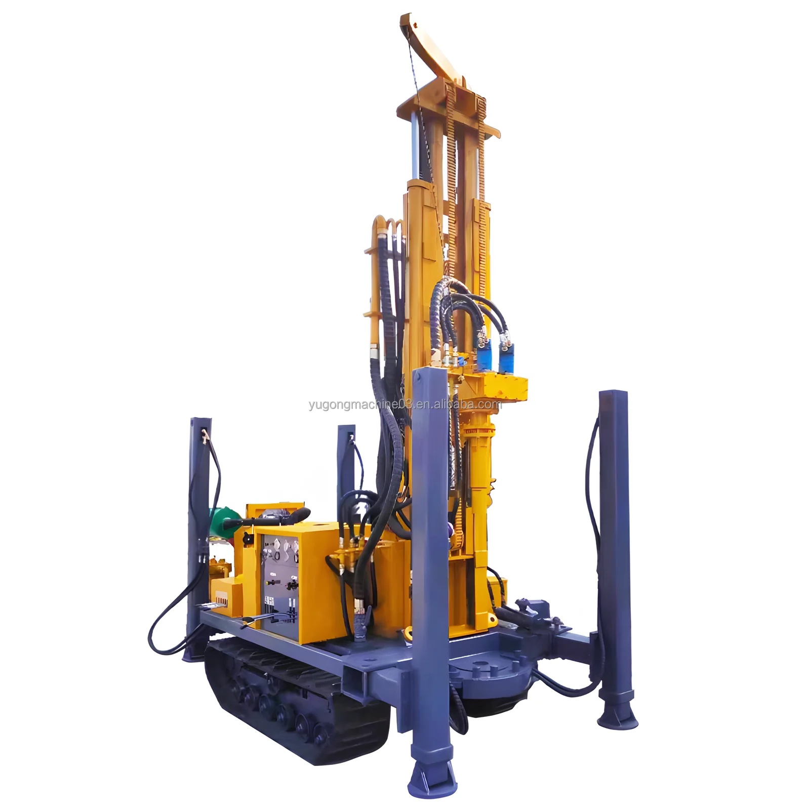 Factory Hot Sale 500M Depth Deep Borehole Drilling Rig Water Wheel Type Water Well Drilling Rig For Sale