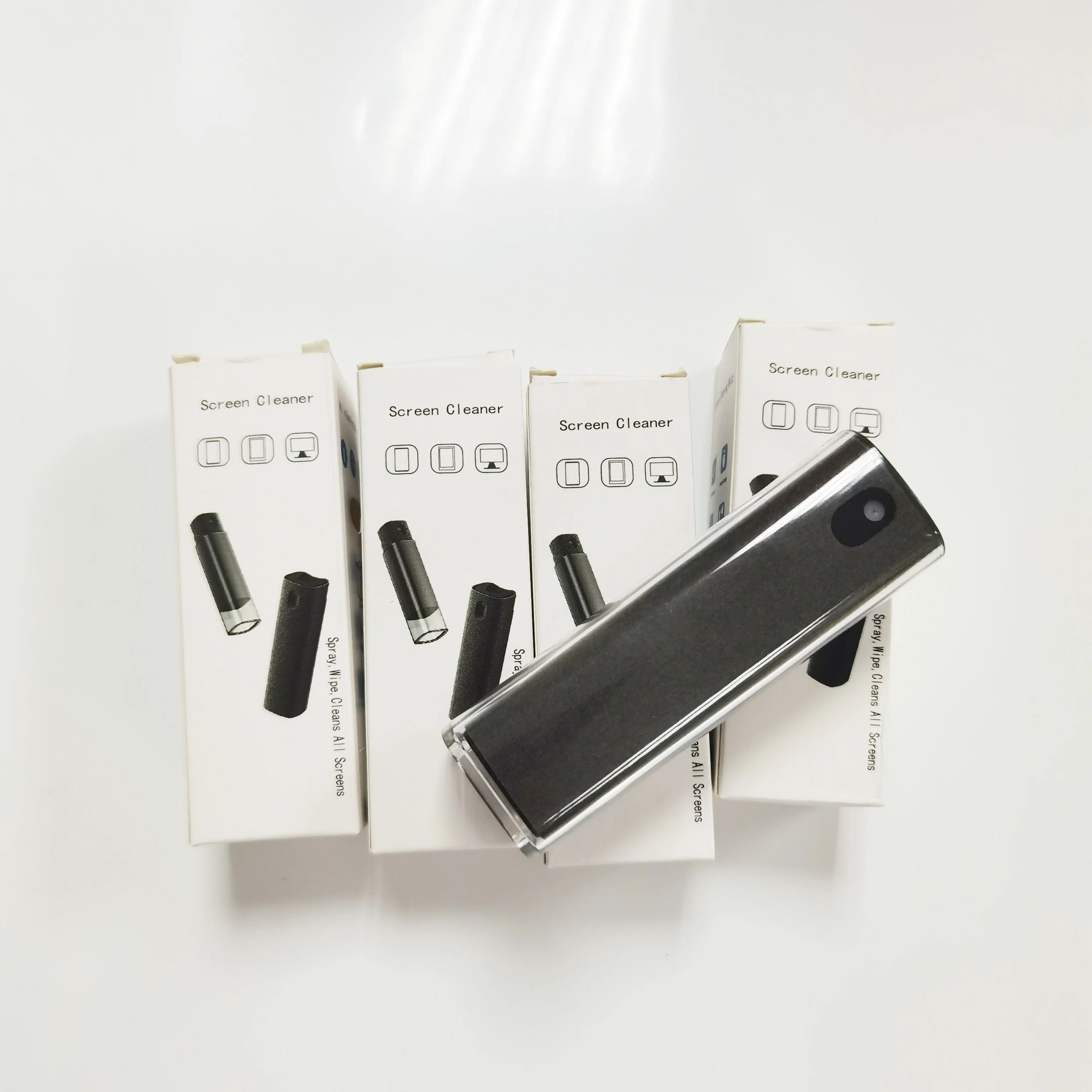 microfiber lcd screen multifunctional window air-screen hand phones pray cleaner portable screen cleaner with logo