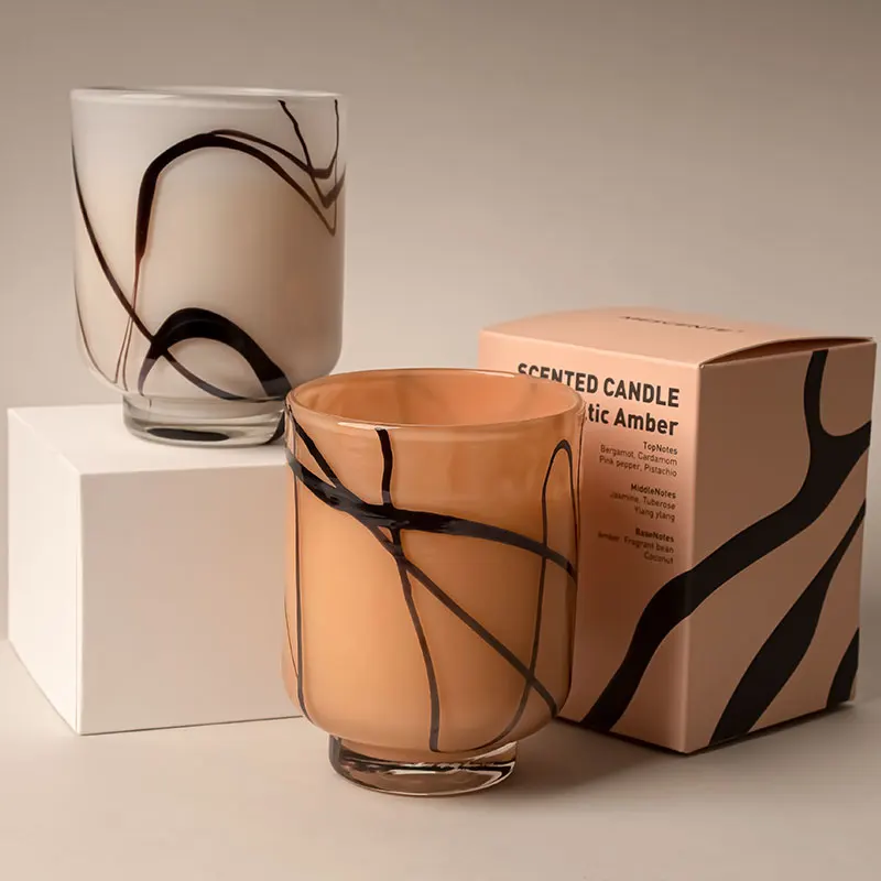 Mescente luxury candle boxes packaging christmas halloween scented candles, candle fragrance oil