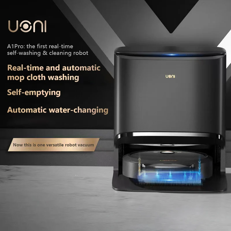 Uoni A1 Pro Robot Cleaner 2021 Amazona Shopping Real Time Smart Home Appliances Mopping Washing Self Cleaning Vacuum Robot