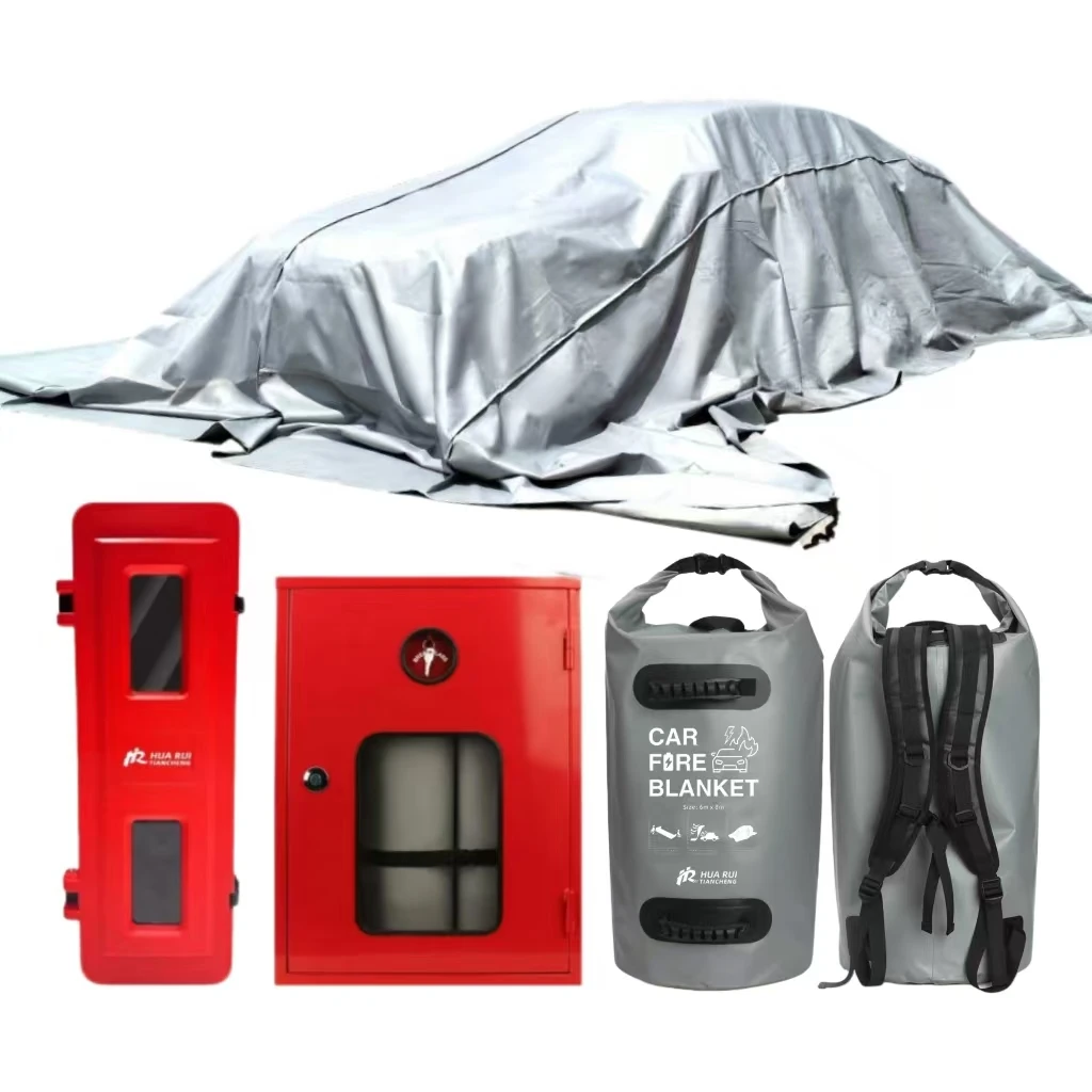 Custom Size Auto Flame Retardant Fiberglass Fire Blanket for Car