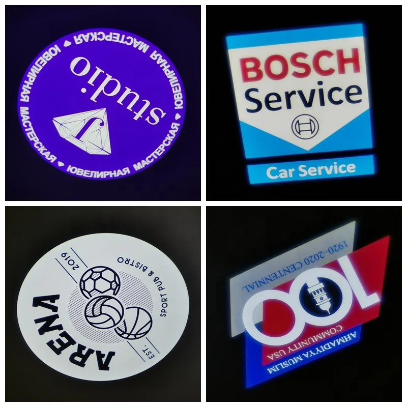 Водонепроницаемый прожектор с логотипом 50 Вт для наружного использования IP65 алюминиевая проекция Gobo под заказ 37 мм конденсаторная