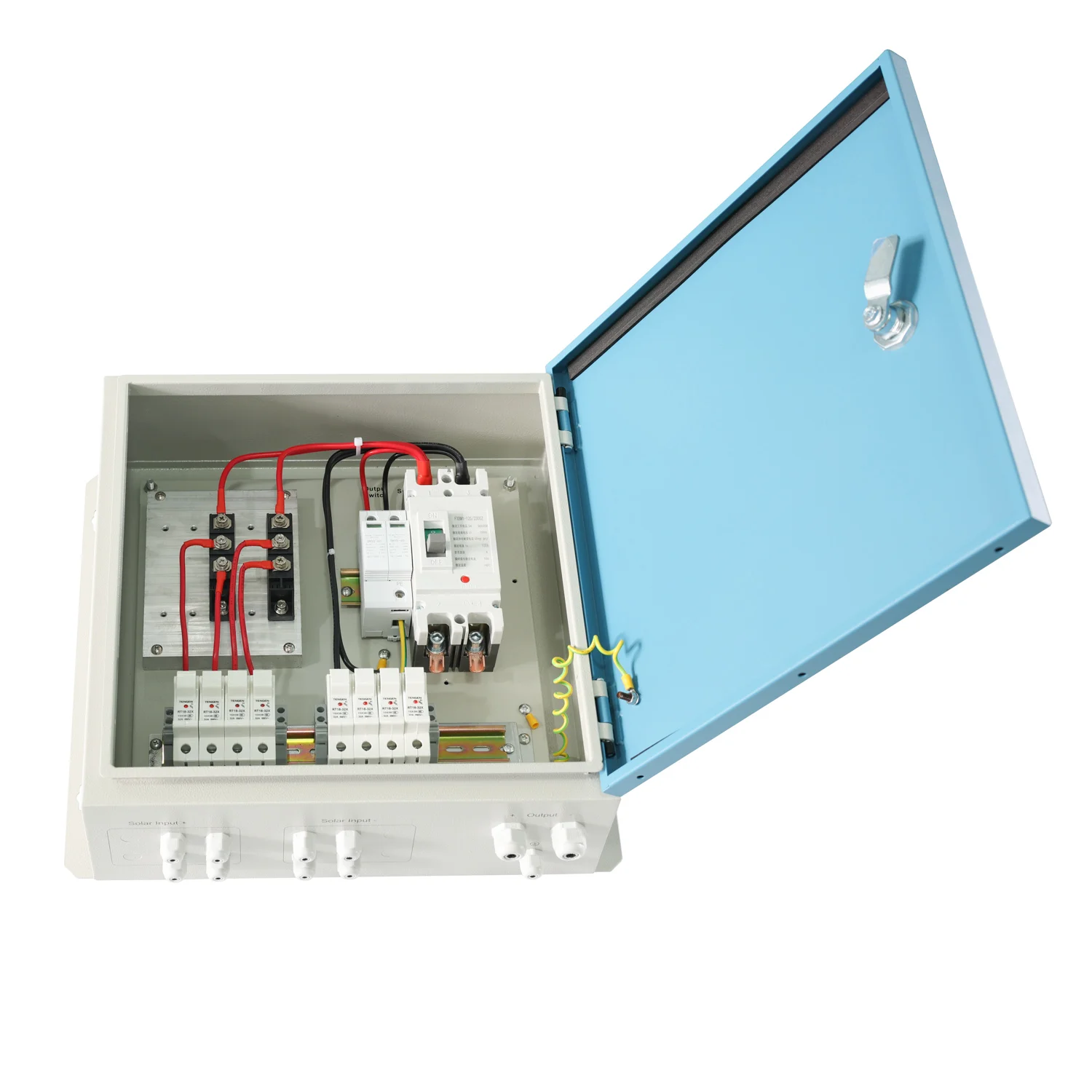 DC String Combiner Box Solar Photovoltaic Junction Box Waterproof IP65 for Solar Panels