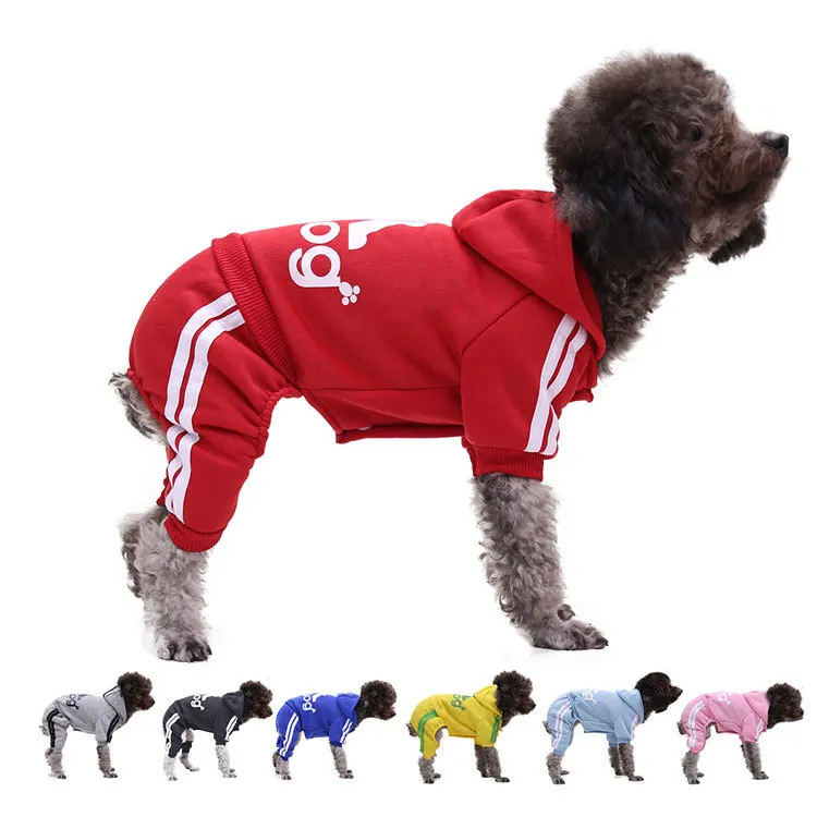 Dog Hoodie 4 Legs Sweatshirt Security Hoodie Jumpsuit Soft & Warm Sweater Outfit Pullover Winter Coat for Small Medium Large Dog