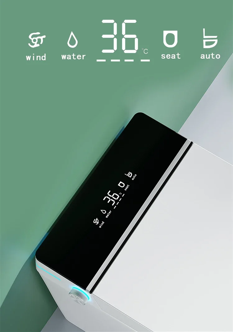 Top Sale Intelligent WC Save Space Small Size Sanitary Ware Water Closet Automatic Toilet Bowl Bathroom Ceramic Smart Toilet