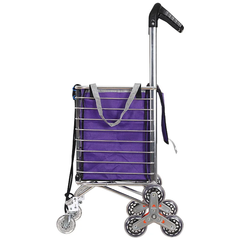 
2021 Customer Size Aluminum Folding Shopping Cart Trolley For Carry Shopping Goods 