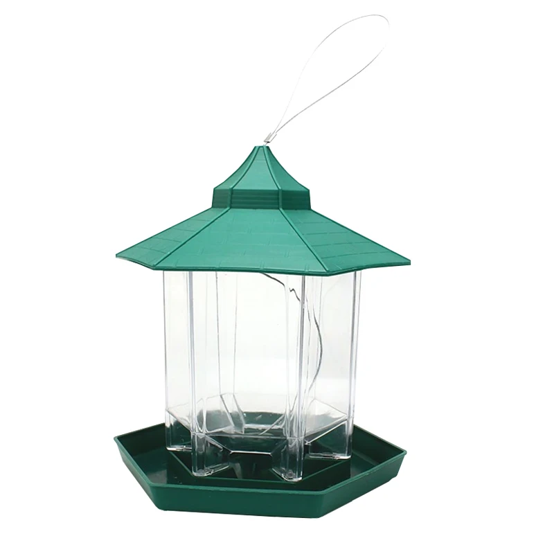 bird feeder garden green bird food feeder birds food pet cage