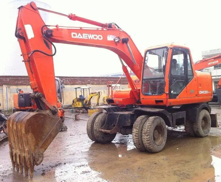 Doosan dh130 колесный экскаватор doosan 130 140 для продажи