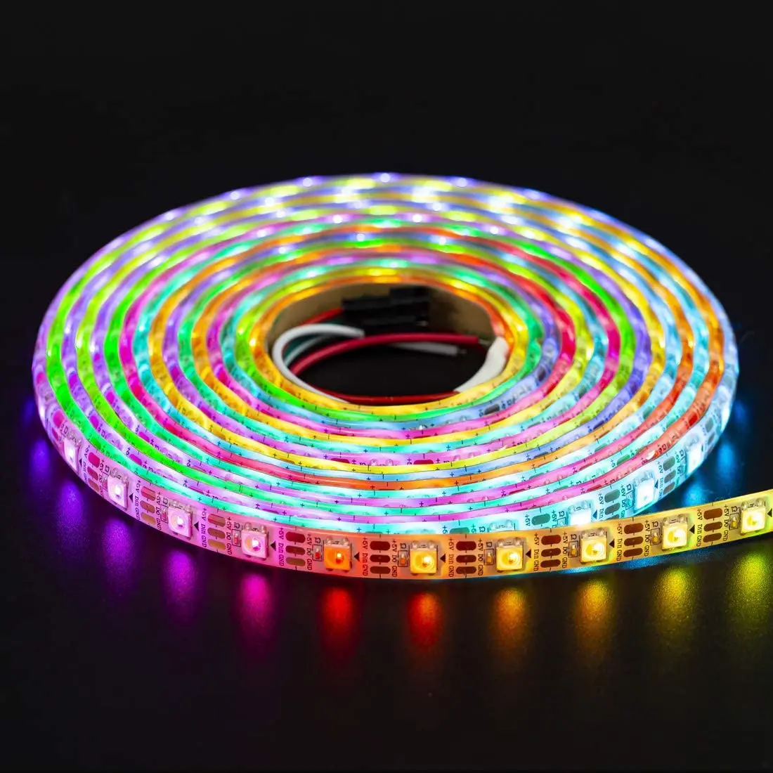 SK6812 RGBW Led Strip Light 4 in 1 Similar WS2812B IP30 65 67 5V 1m 5m 30 60 144 LEDs Individual Addressable RGBWW Led Lights