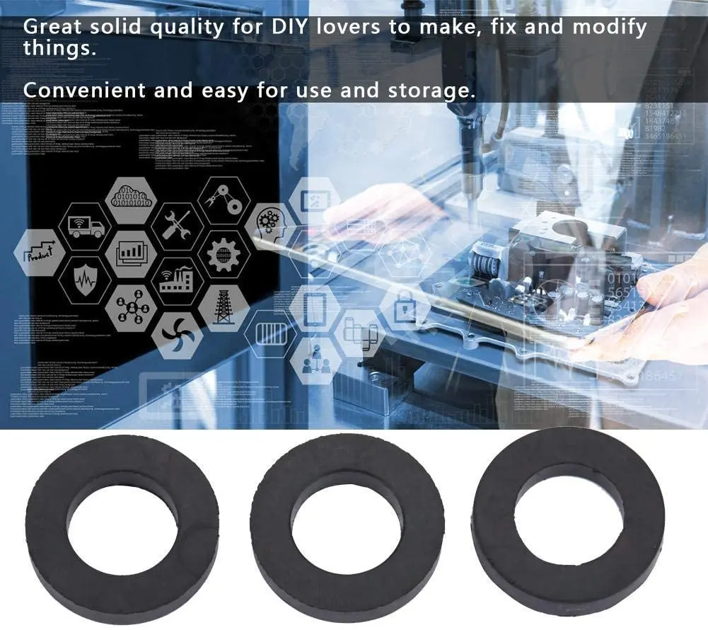 1/2 inch Flat Rubber Washers Rubber O-Ring Seals Water Pipe Connector Replacement for Faucets and Shower Head