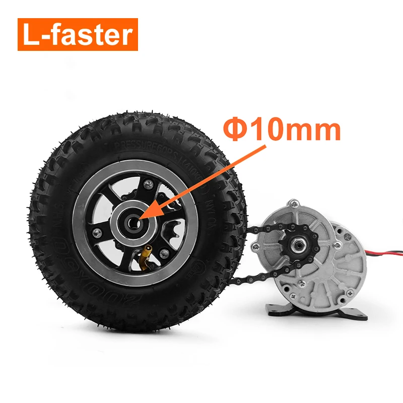 DIY Dual Drive 8 Inch Wheel 24V 250W Electric Mobile Cargo Tricycle Flatbed Hand Carts Motor Kit